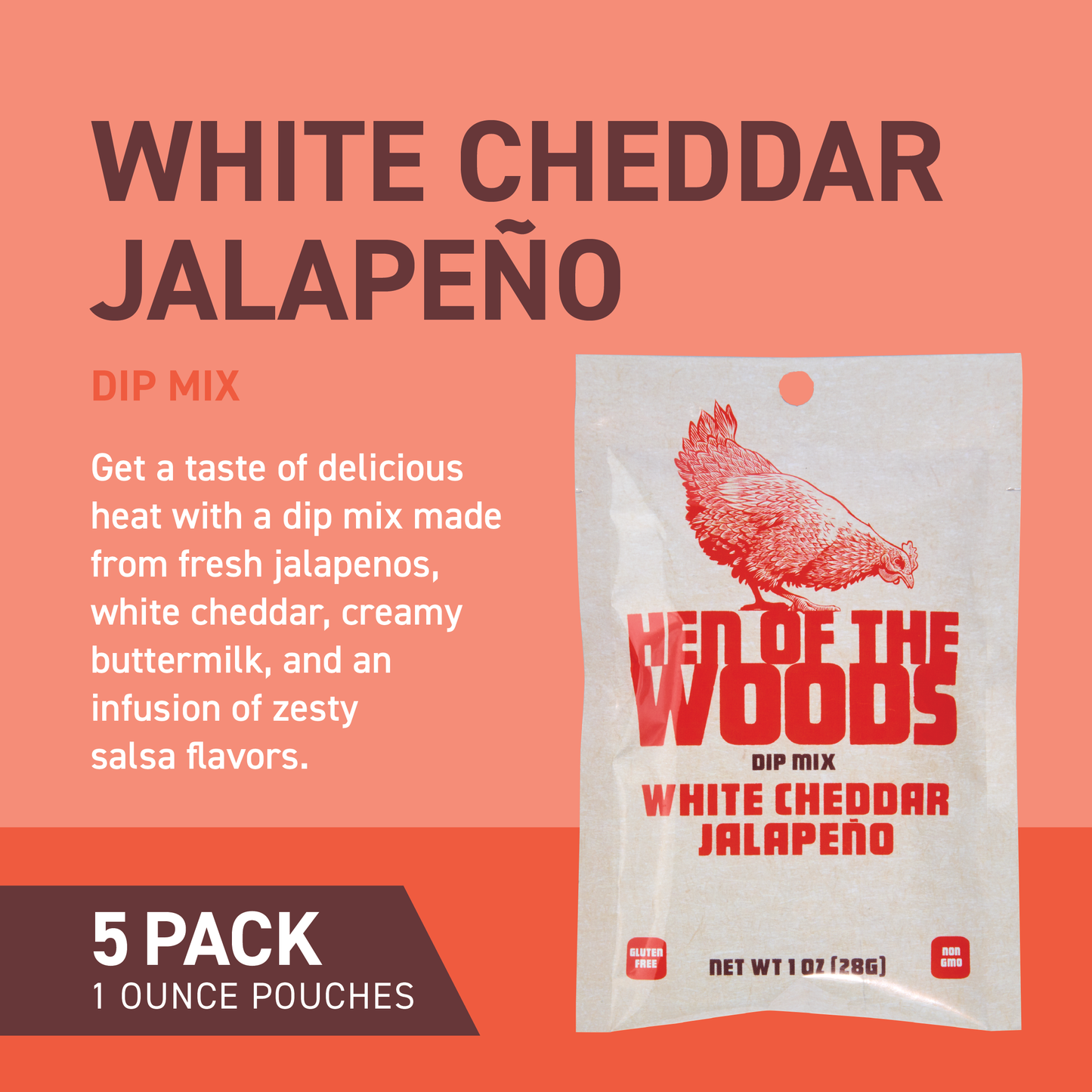Jalapeno Cheddar Dip (5 Pack)